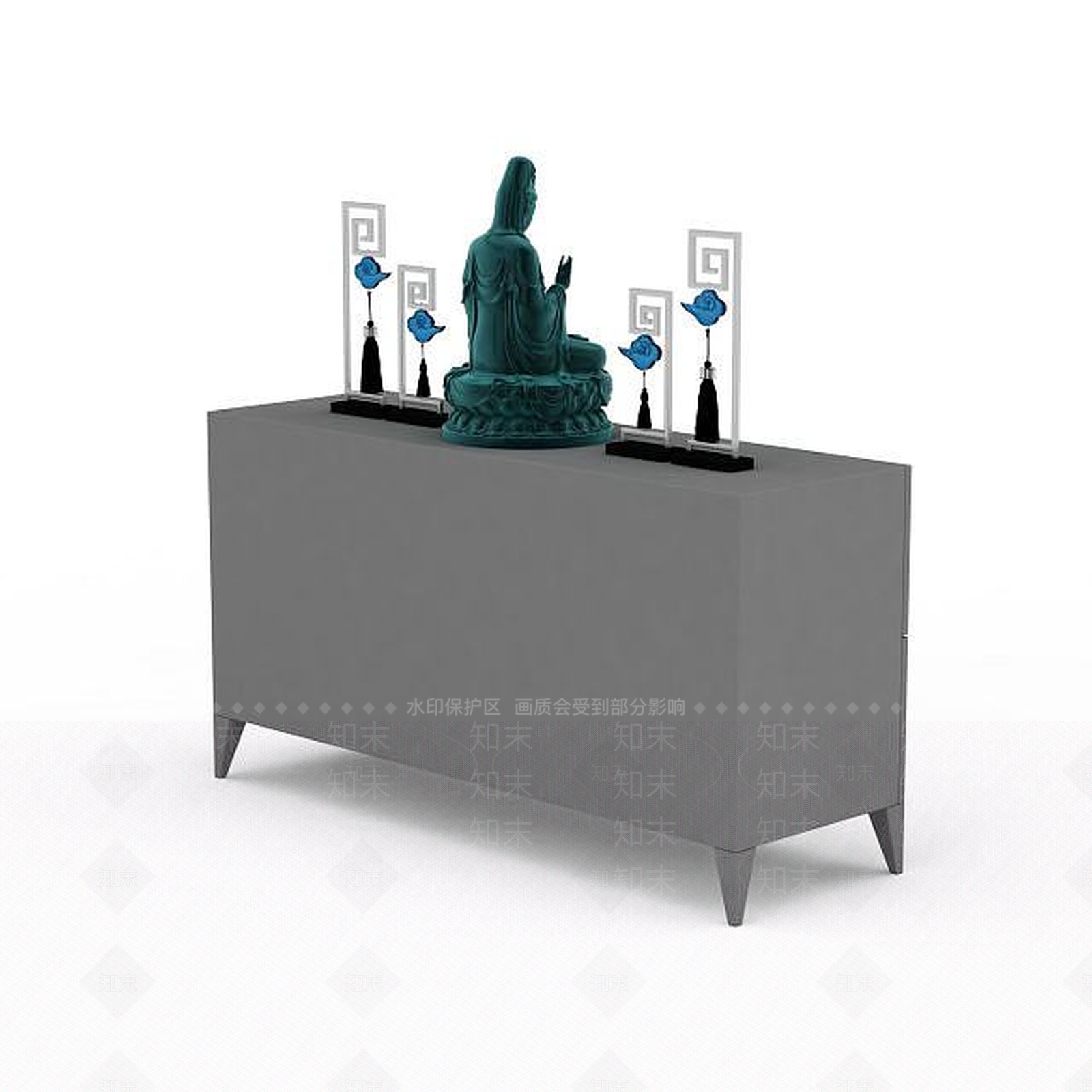 现代菩萨陈设品3D模型下载【ID:1198215846】