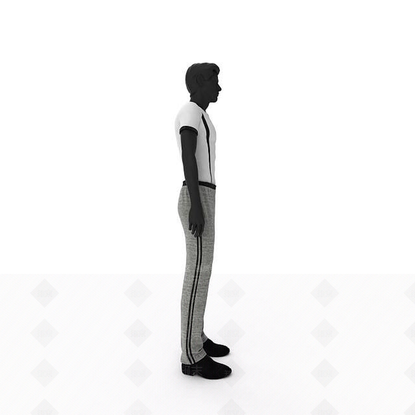现代男装模特3D模型下载【ID:1198216948】