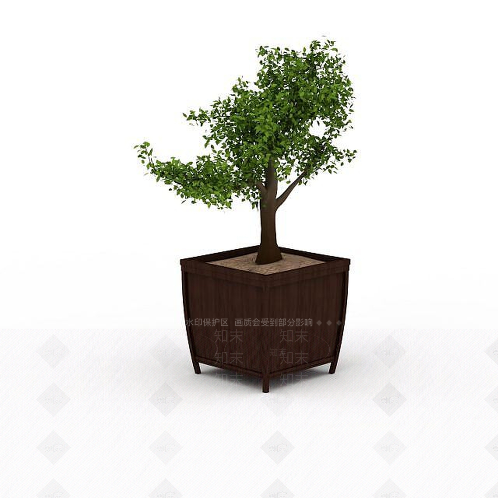 现代室内盆栽3D模型下载【ID:1198217503】