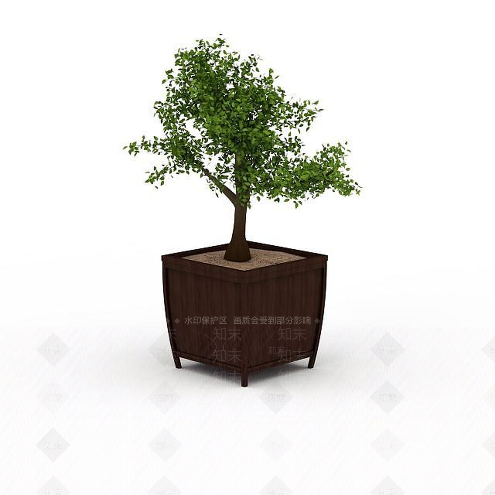 现代室内盆栽3D模型下载【ID:1198217503】