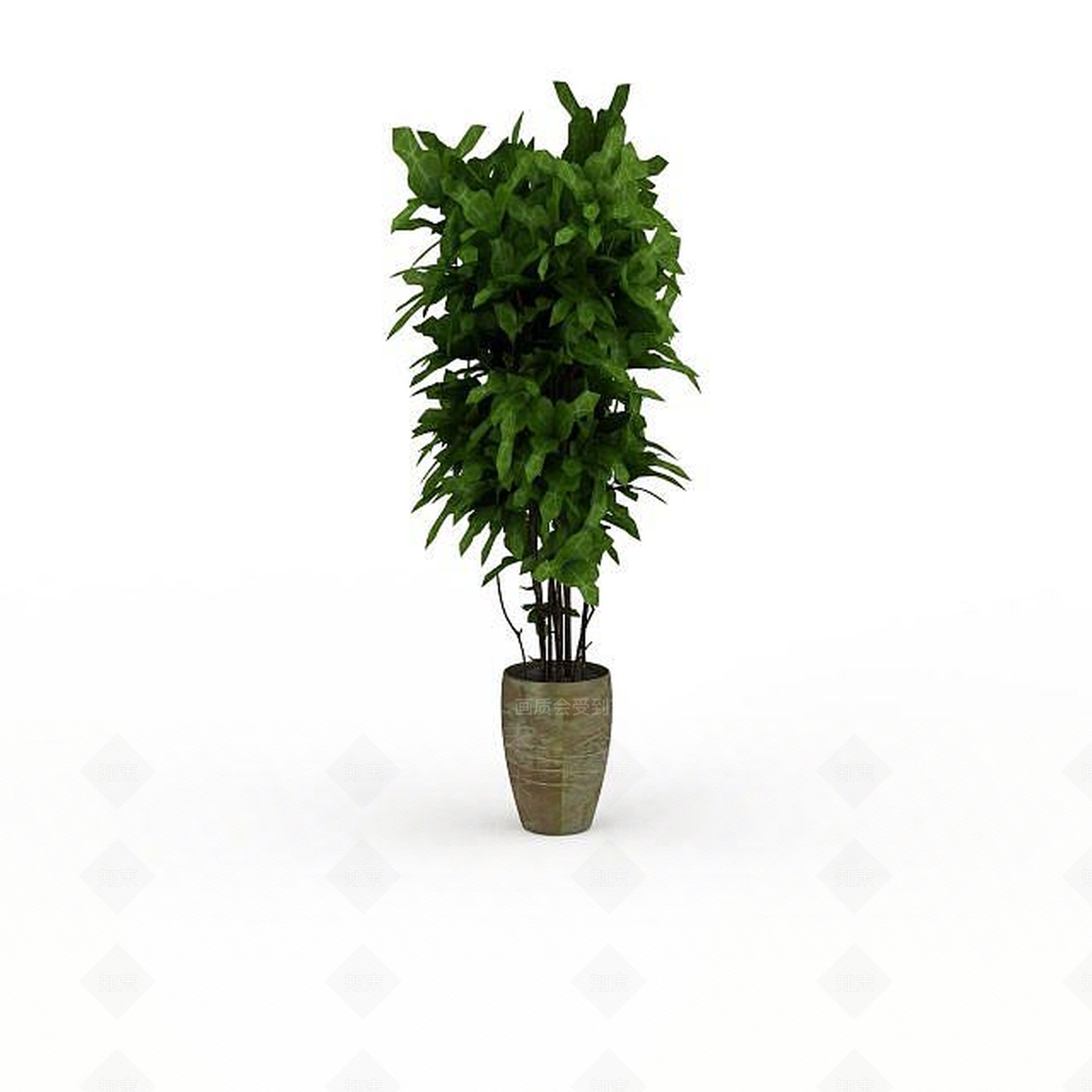 现代办公室绿植3D模型下载【ID:1198217643】