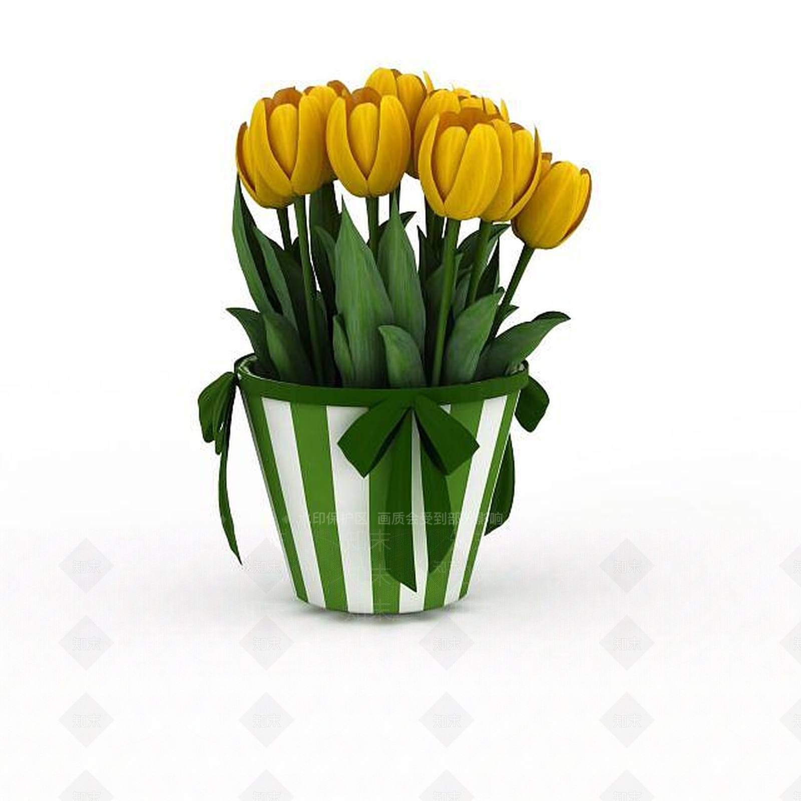 现代郁金香3D模型下载【ID:1198217770】