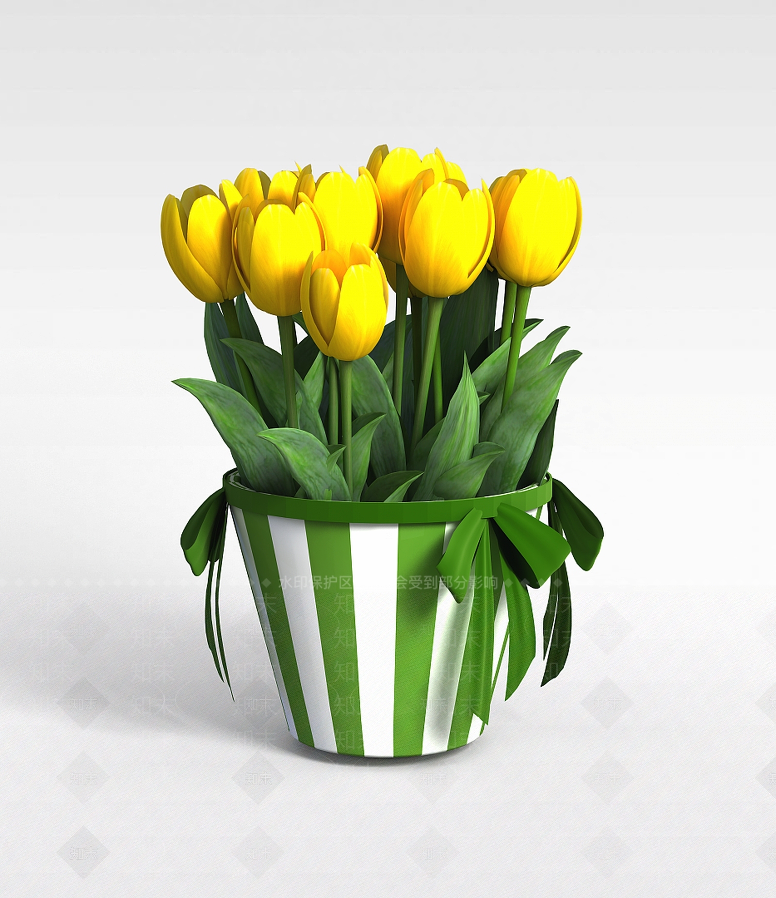 现代郁金香3D模型下载【ID:1198217770】
