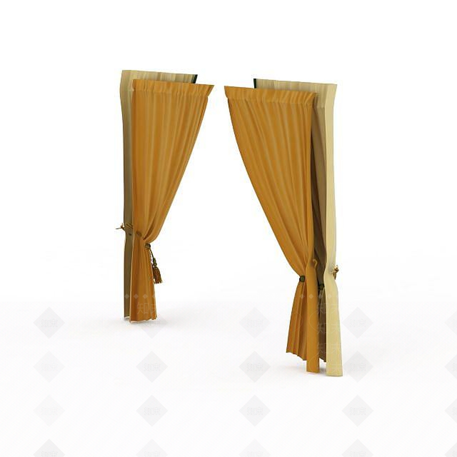 欧式古典欧式窗帘3D模型下载【ID:1198218220】
