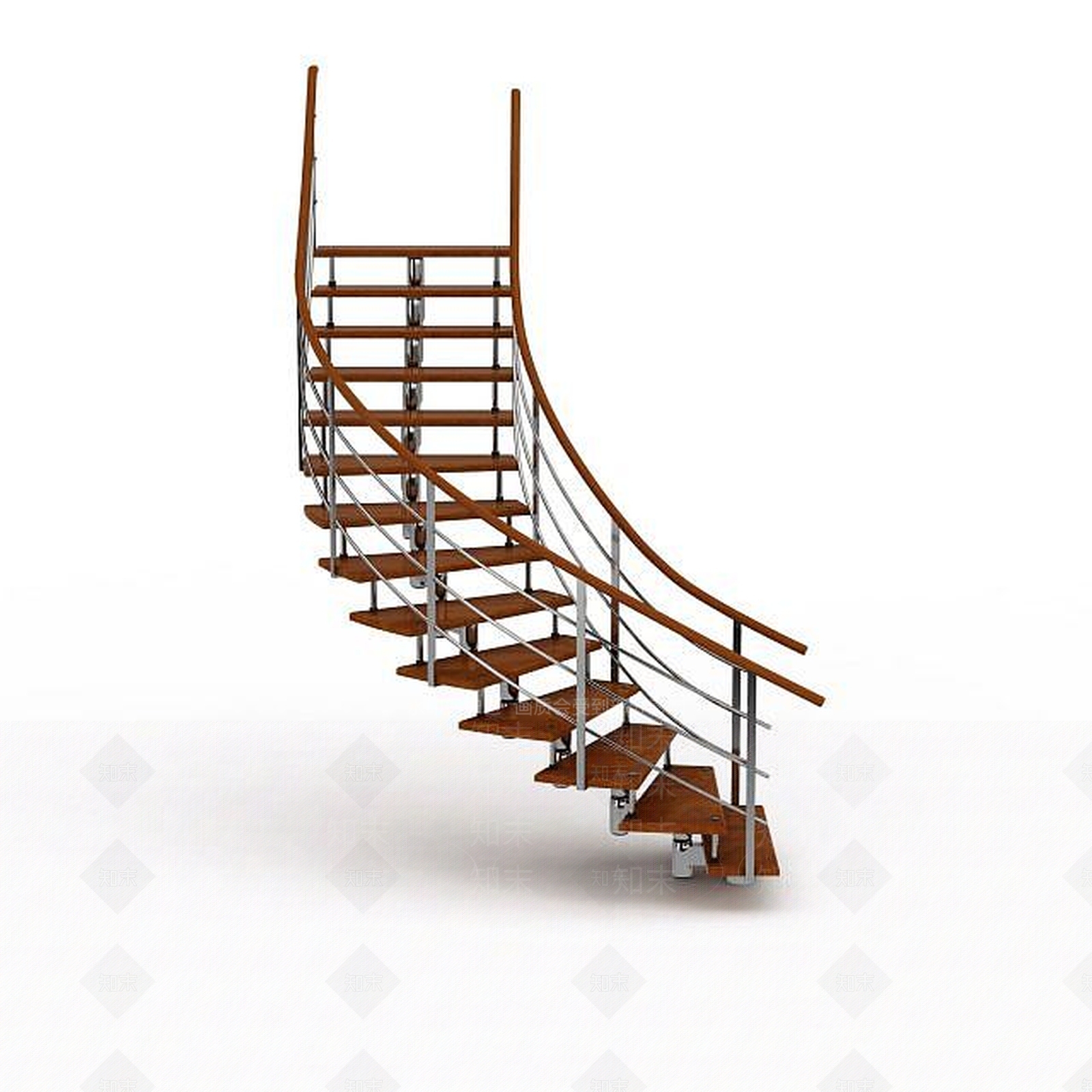 现代旋转楼梯3D模型下载【ID:1198219764】