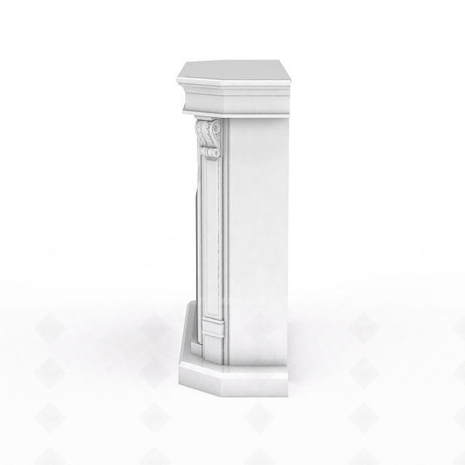 欧式古典欧式壁炉3D模型下载【ID:1198219878】