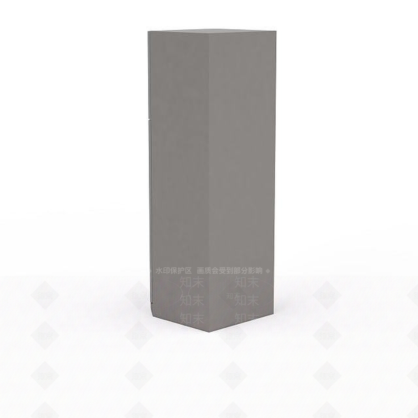 现代三层冰箱3D模型下载【ID:1198220742】