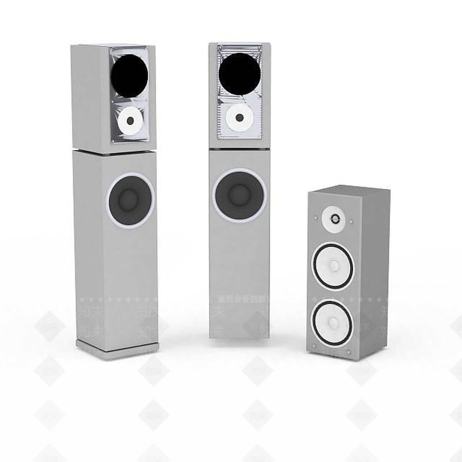 现代usb音响3D模型下载【ID:1198221351】
