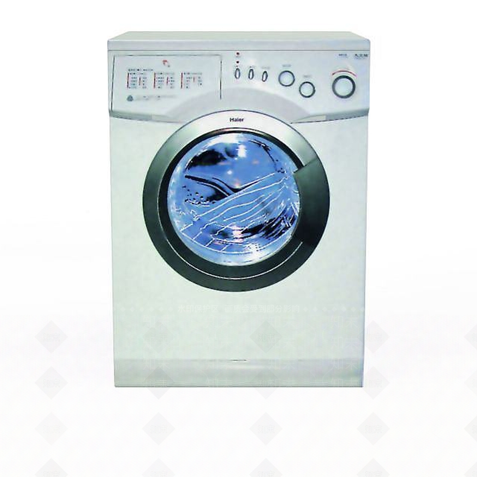 现代滚筒洗衣机3D模型下载【ID:1198221777】