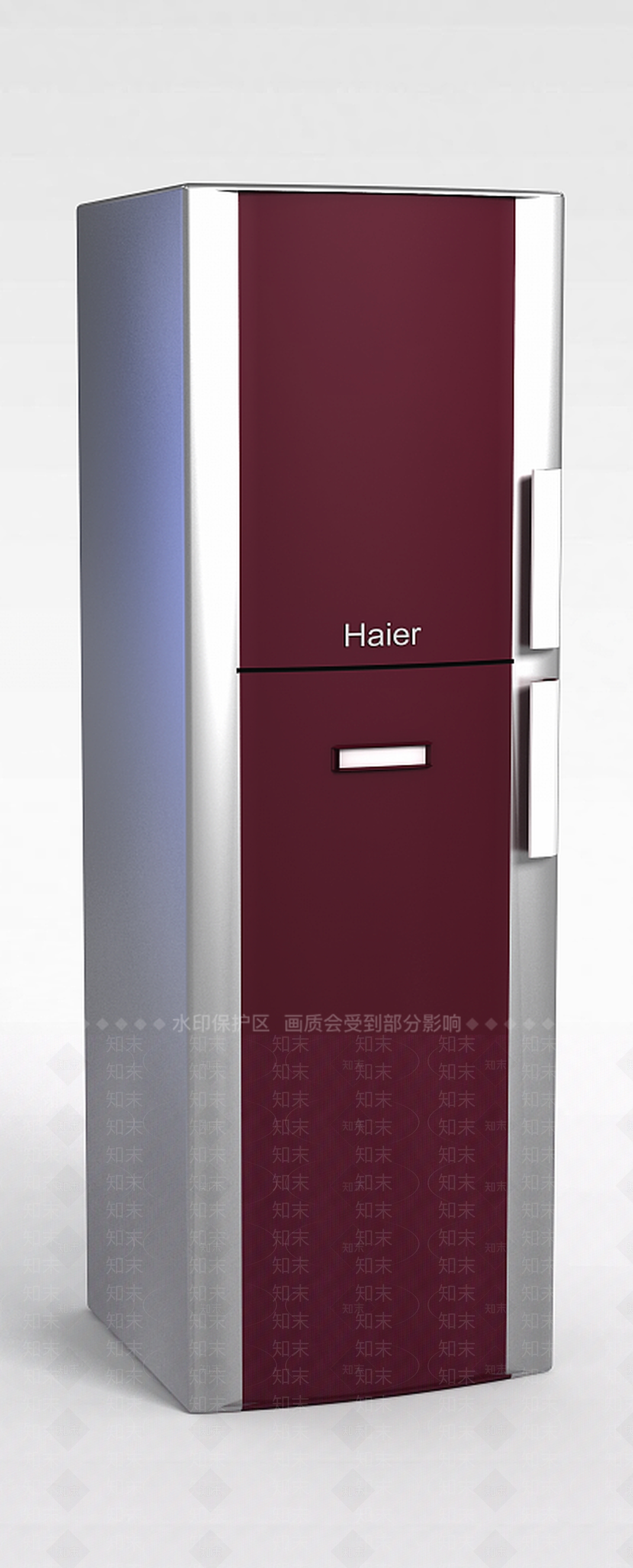 现代家用冰箱3D模型下载【ID:1198222246】