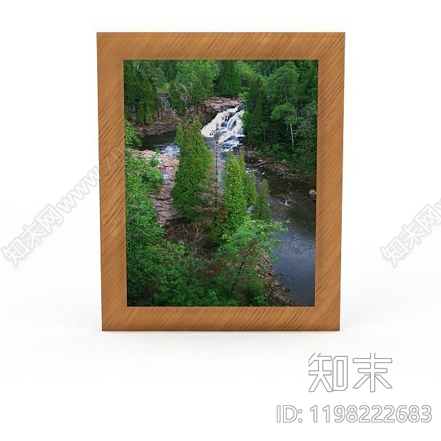 现代客厅装饰画3D模型下载【ID:1198222654】