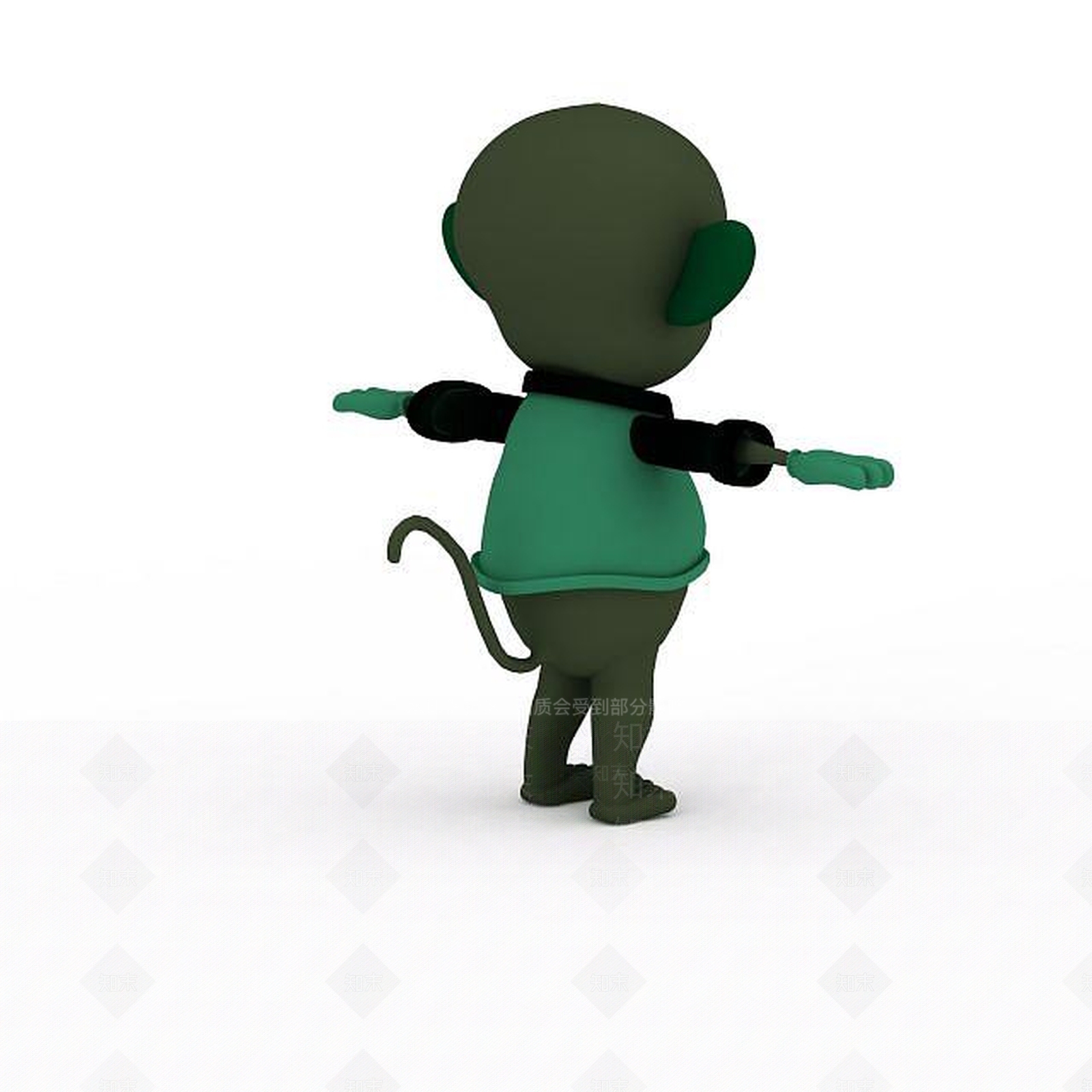 现代玩具猴子3D模型下载【ID:1198222792】
