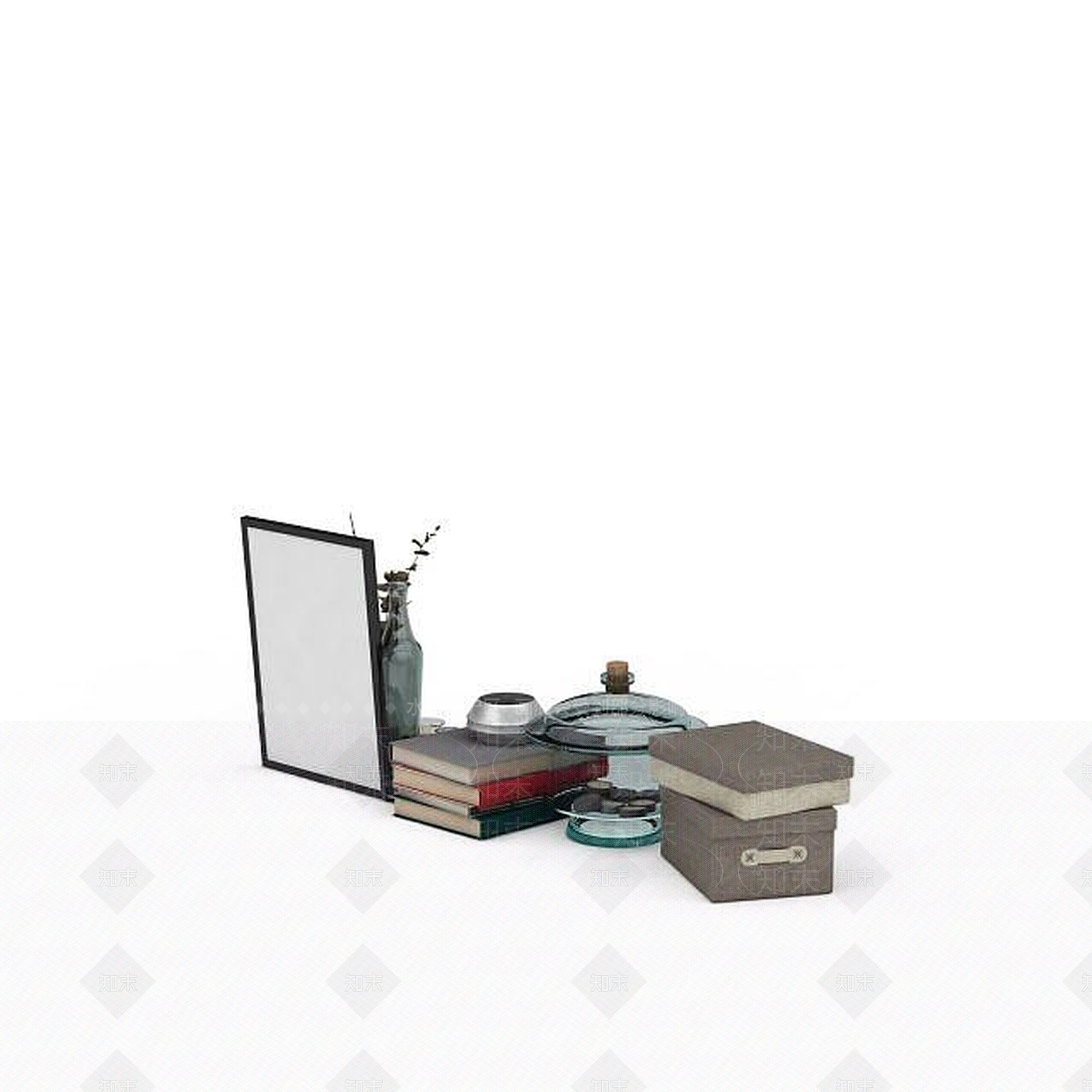 现代室内陈设品3D模型下载【ID:1198222947】