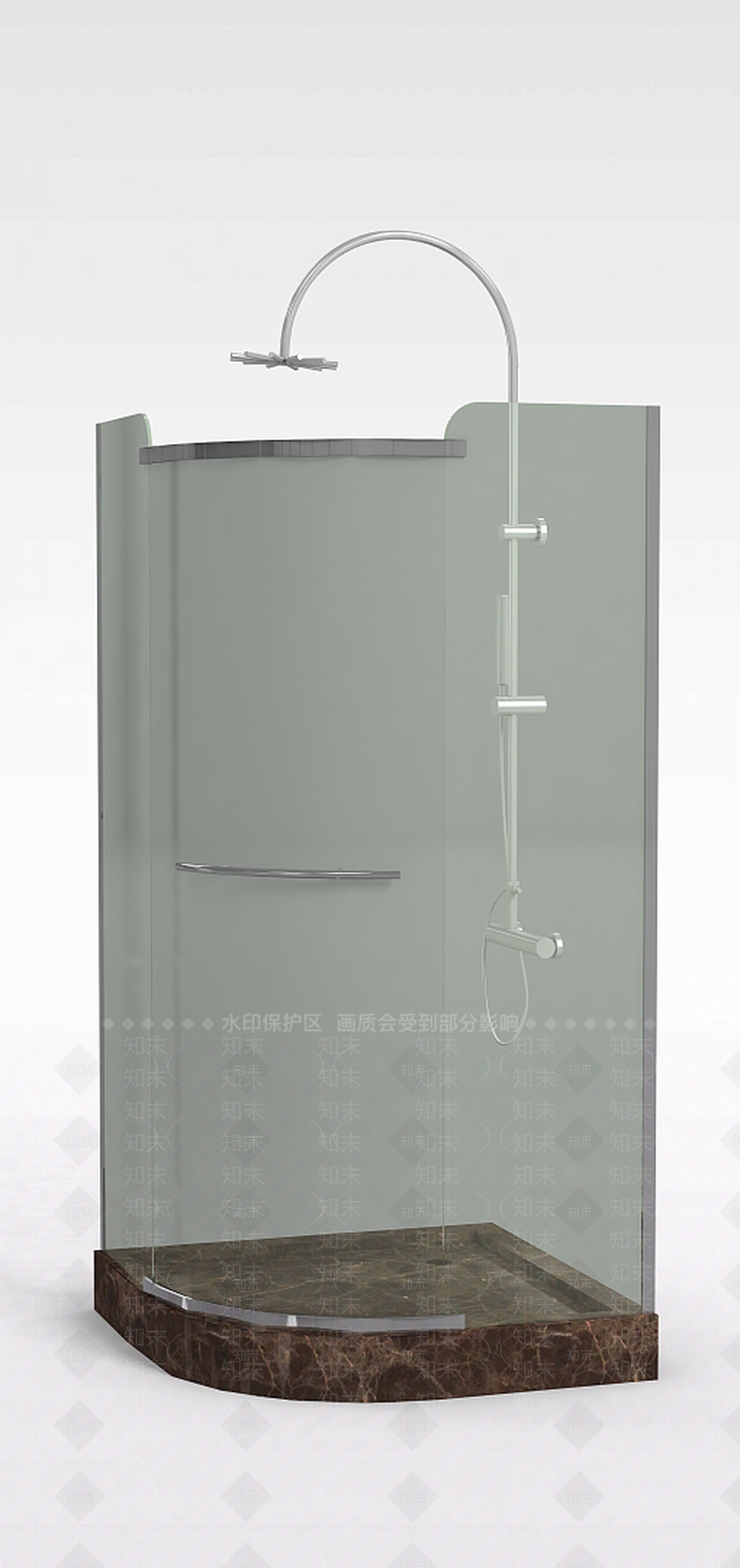 现代淋浴房3D模型下载【ID:1198223362】