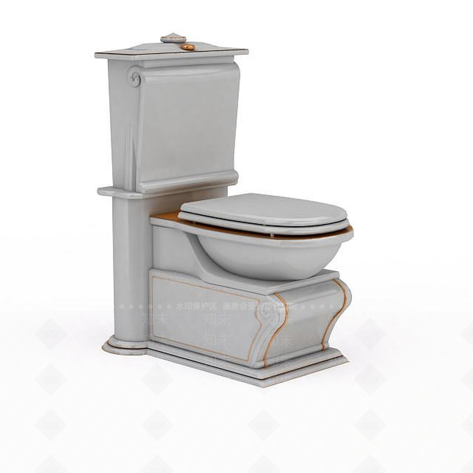 现代坐便器3D模型下载【ID:1198223587】
