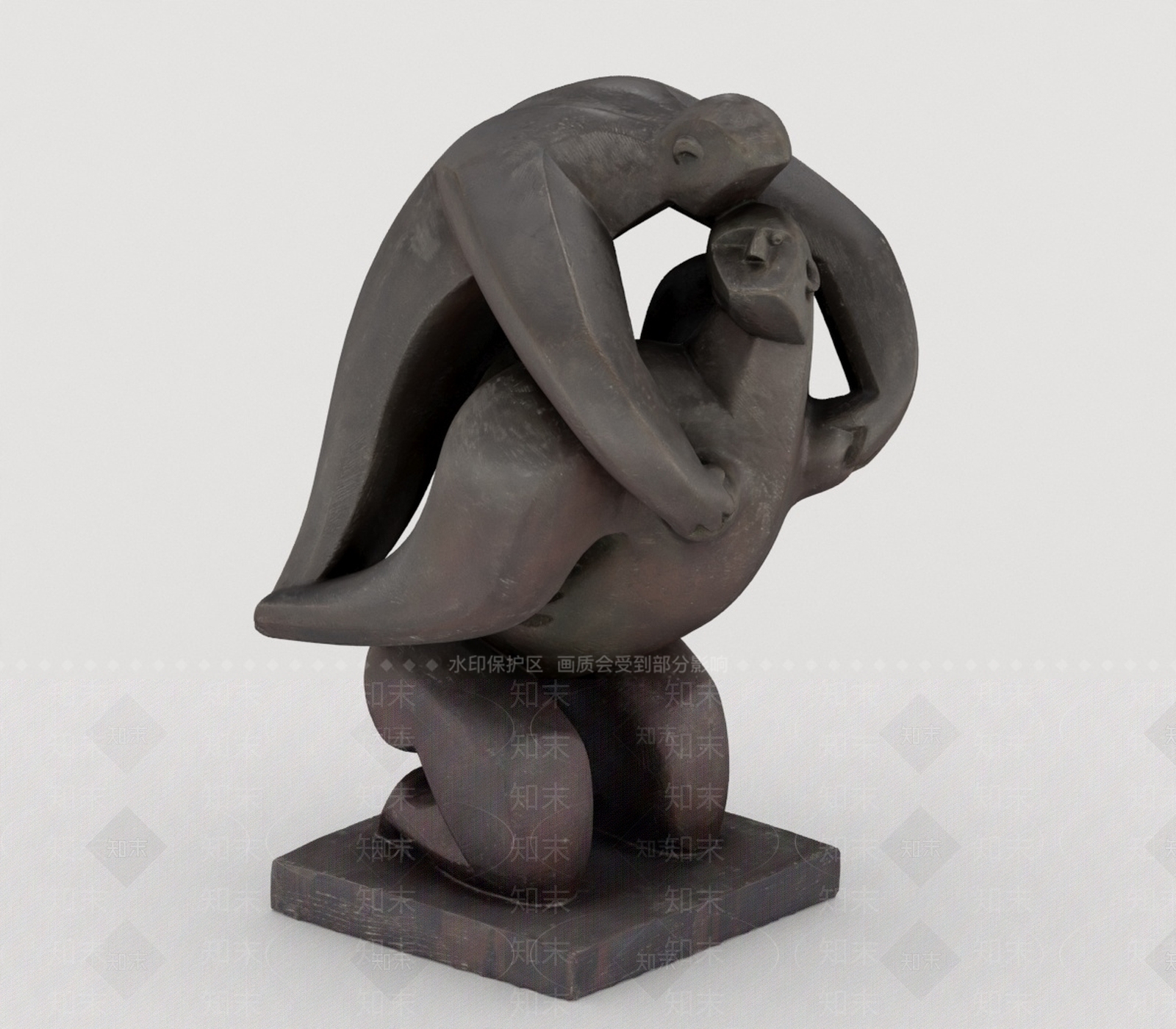 现代景观雕塑3D模型下载【ID:1198224081】