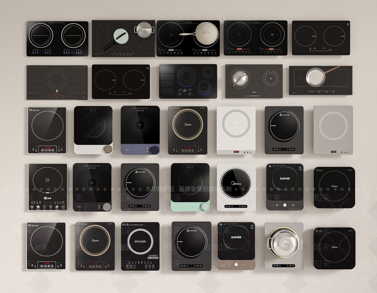 电磁炉SU模型下载【ID:1198321526】