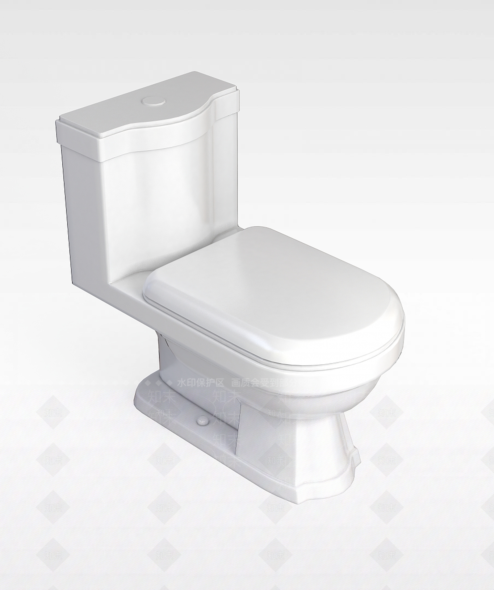 现代公共坐便器3D模型下载【ID:1198224395】