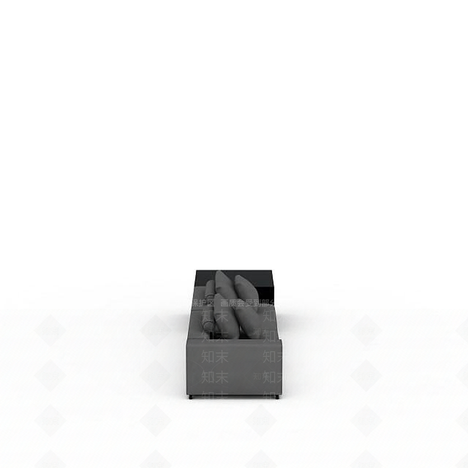 现代布艺双人沙发3D模型下载【ID:1198225706】