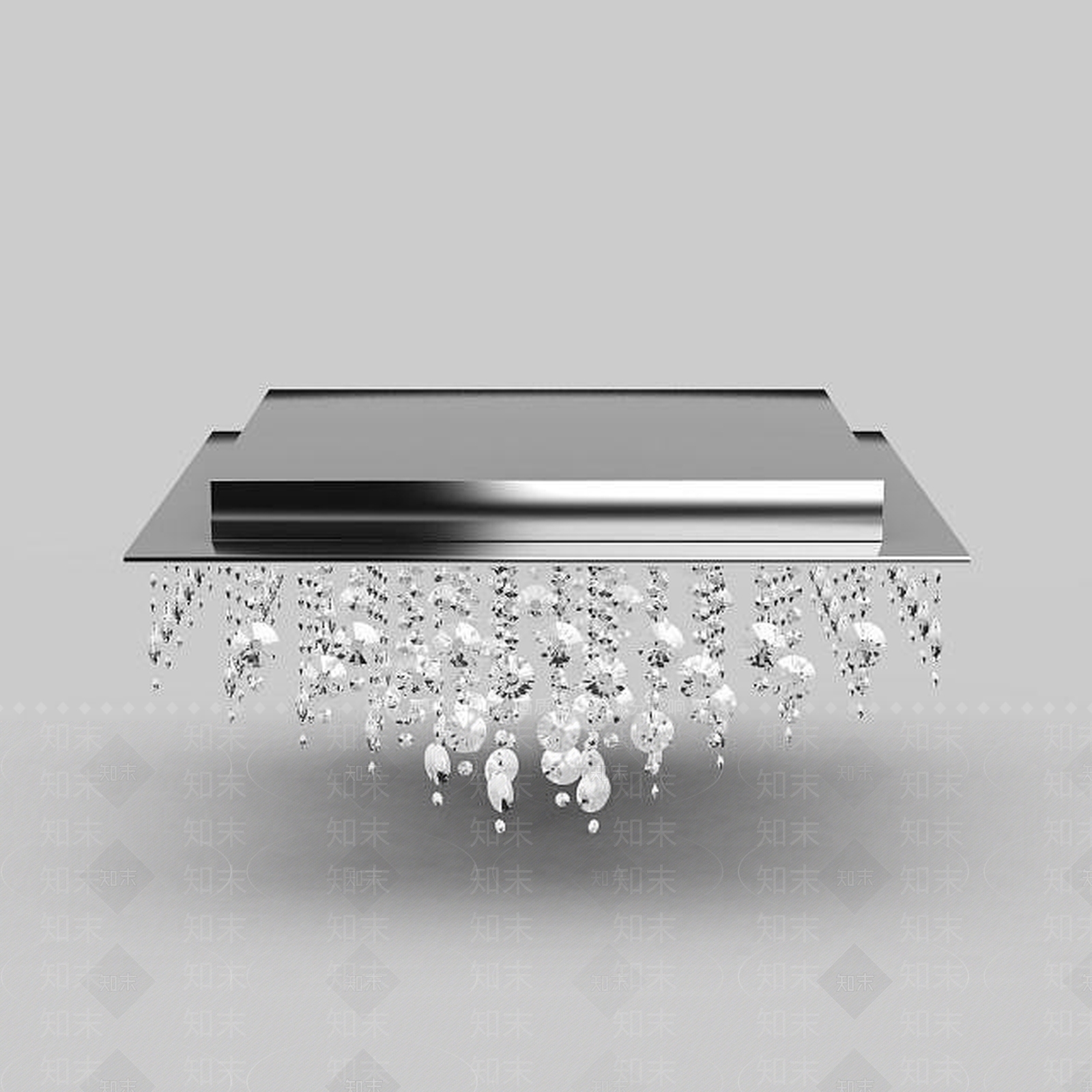 现代水晶吸顶灯3D模型下载【ID:1198226081】