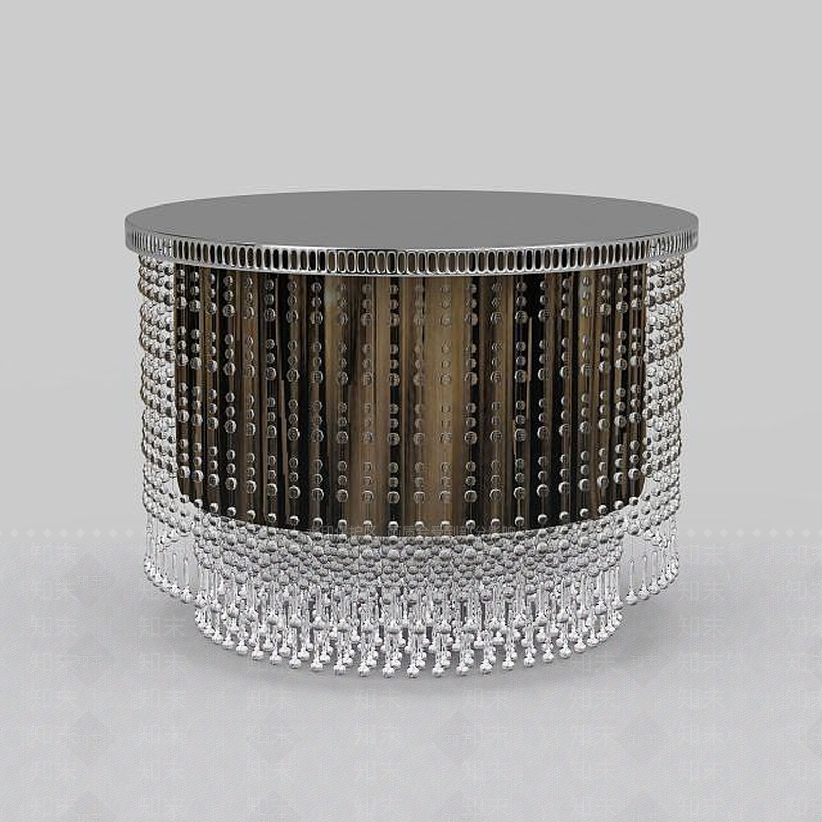 现代链式水晶吸顶灯3D模型下载【ID:1198226563】