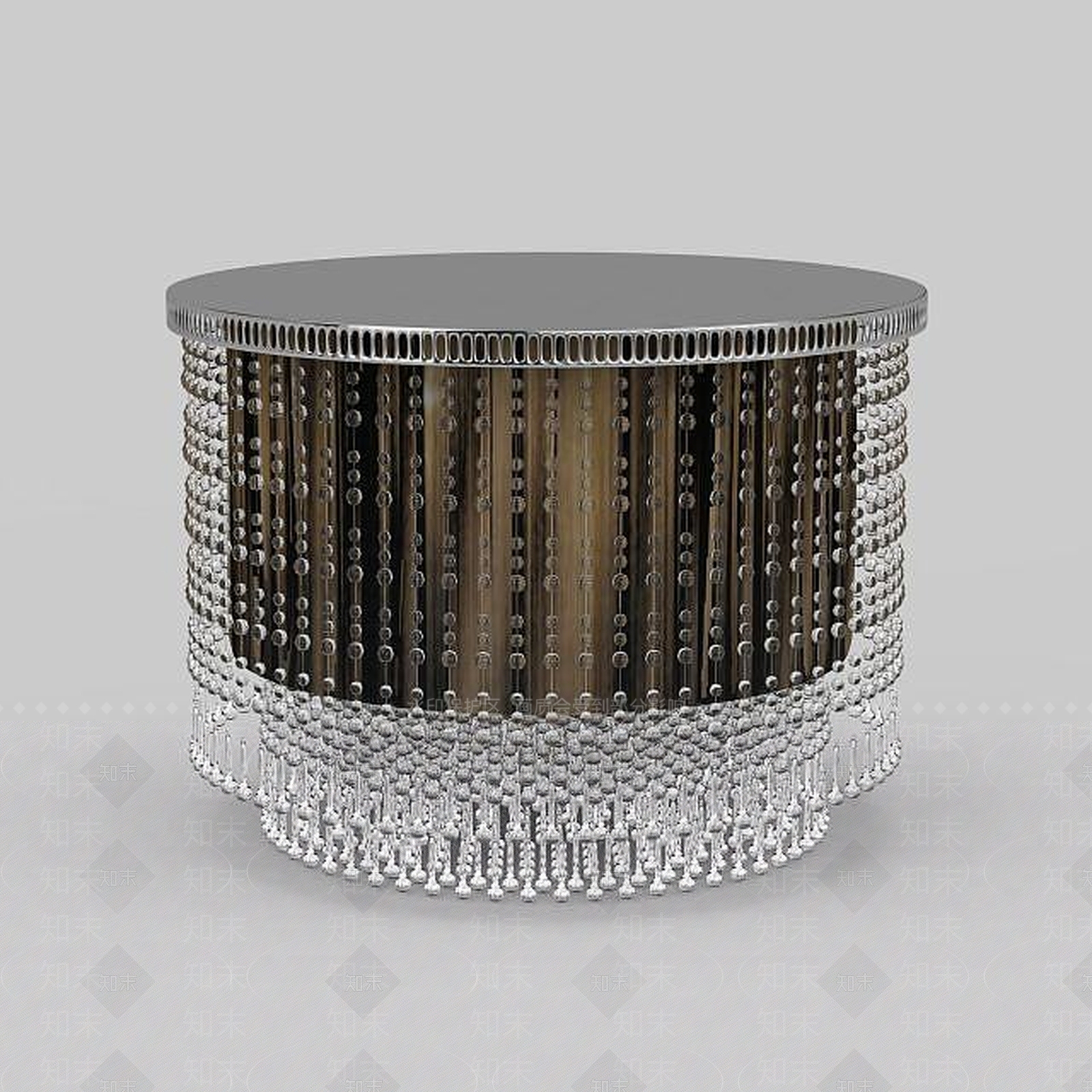 现代链式水晶吸顶灯3D模型下载【ID:1198226563】
