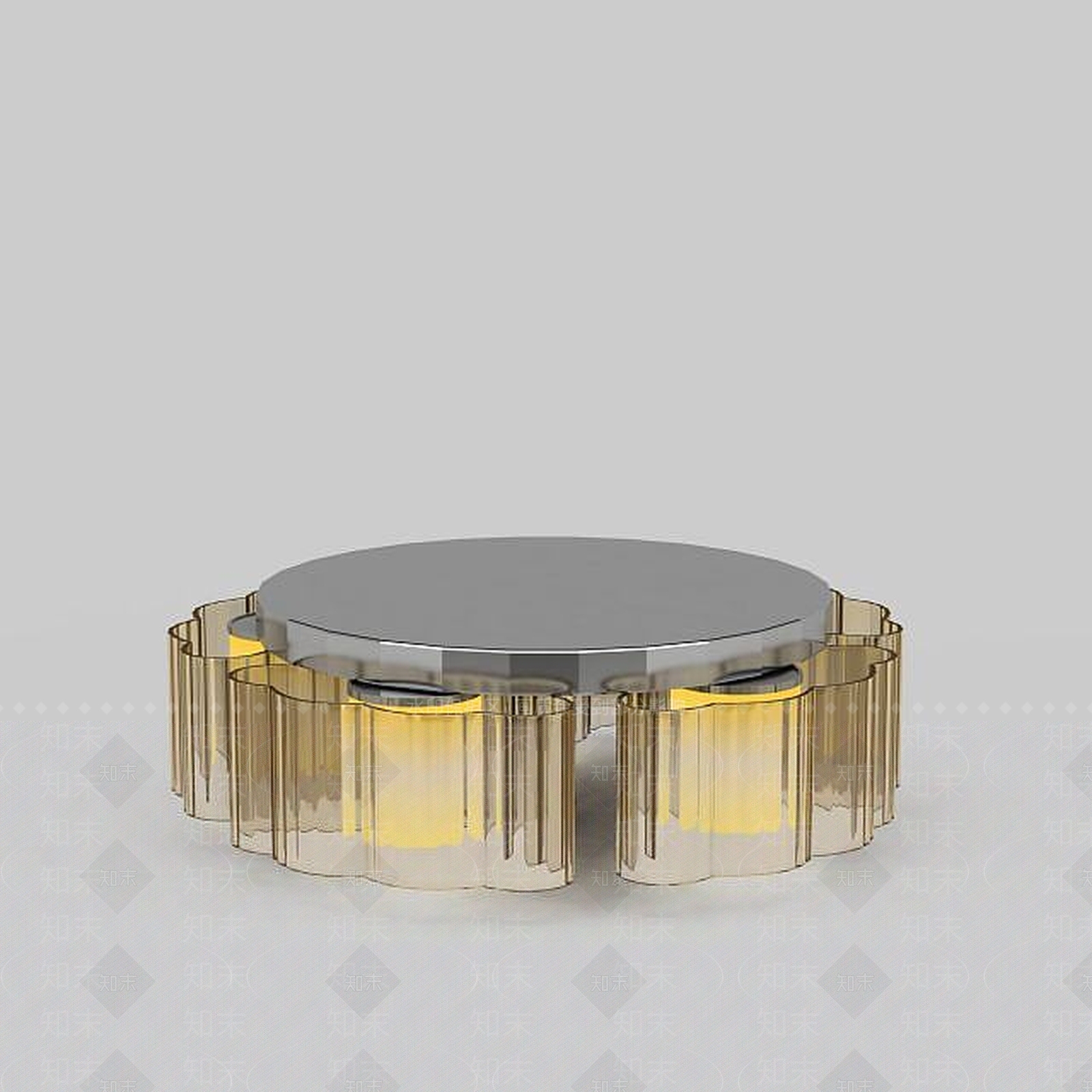 现代精美欧式吸顶灯3D模型下载【ID:1198226505】