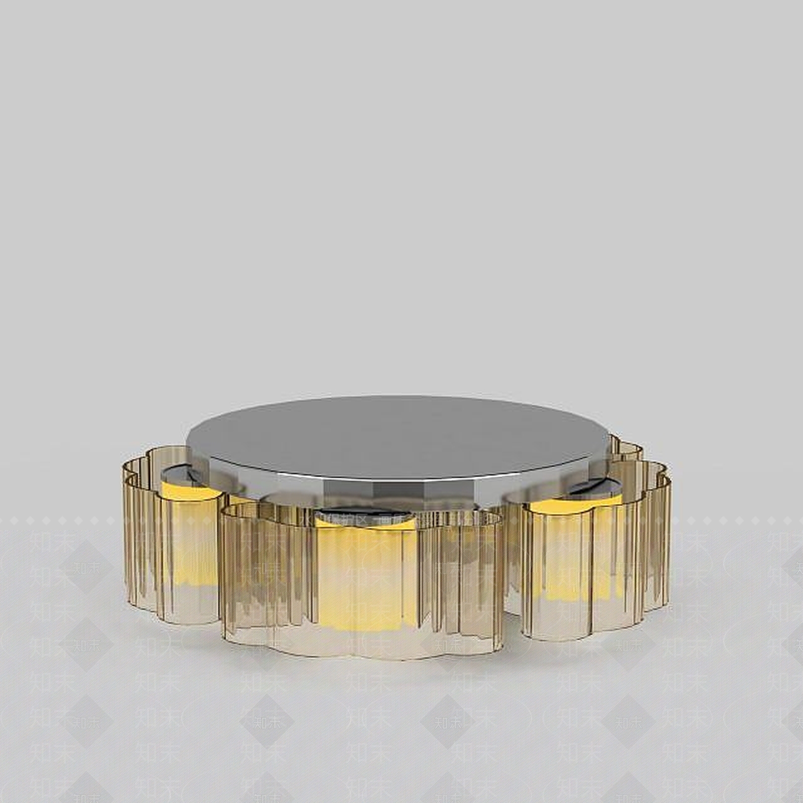 现代精美欧式吸顶灯3D模型下载【ID:1198226505】