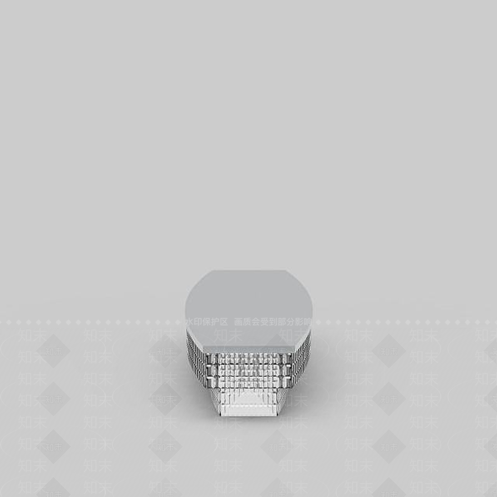 现代水晶吸顶灯3D模型下载【ID:1198226654】