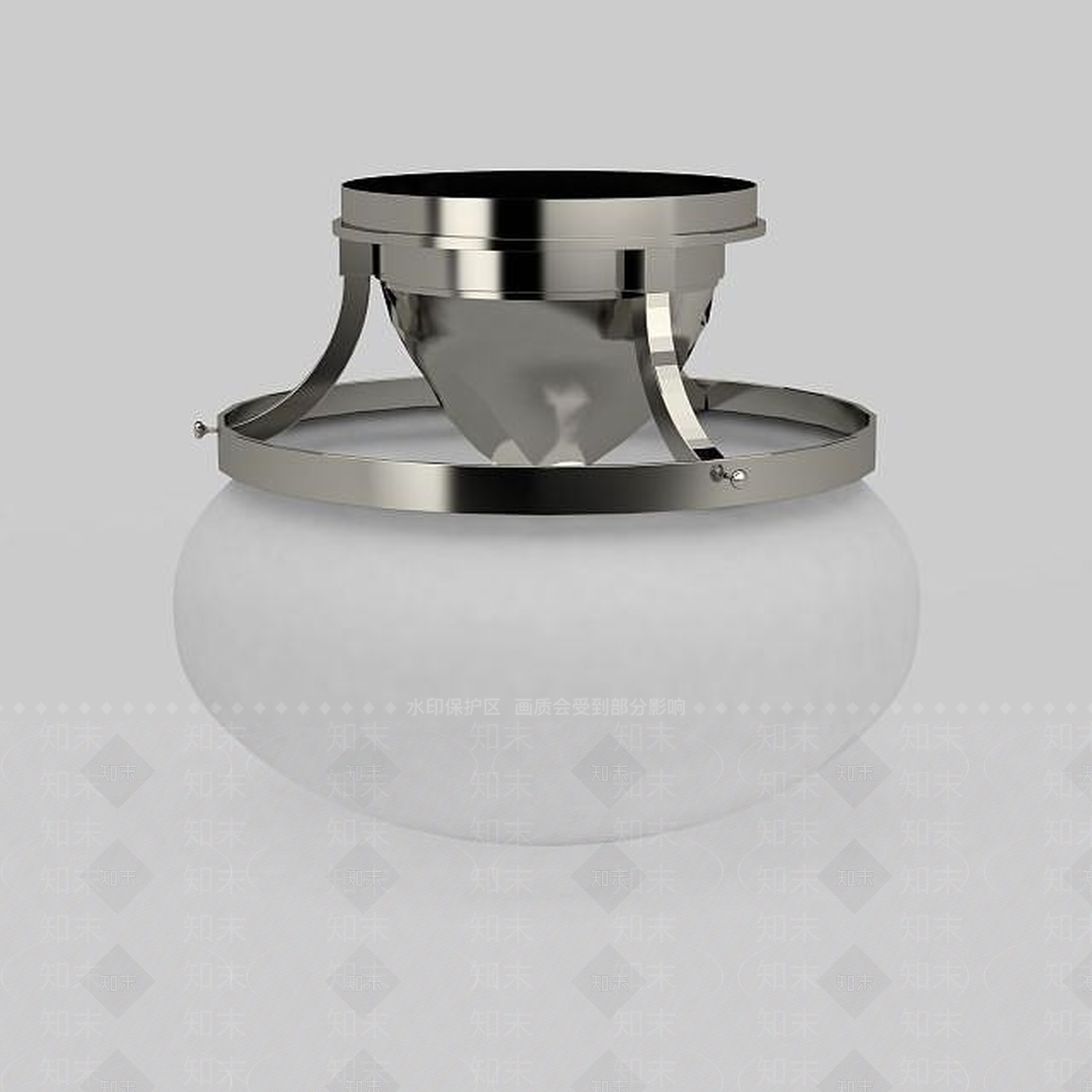 现代简易吸顶灯3D模型下载【ID:1198226725】