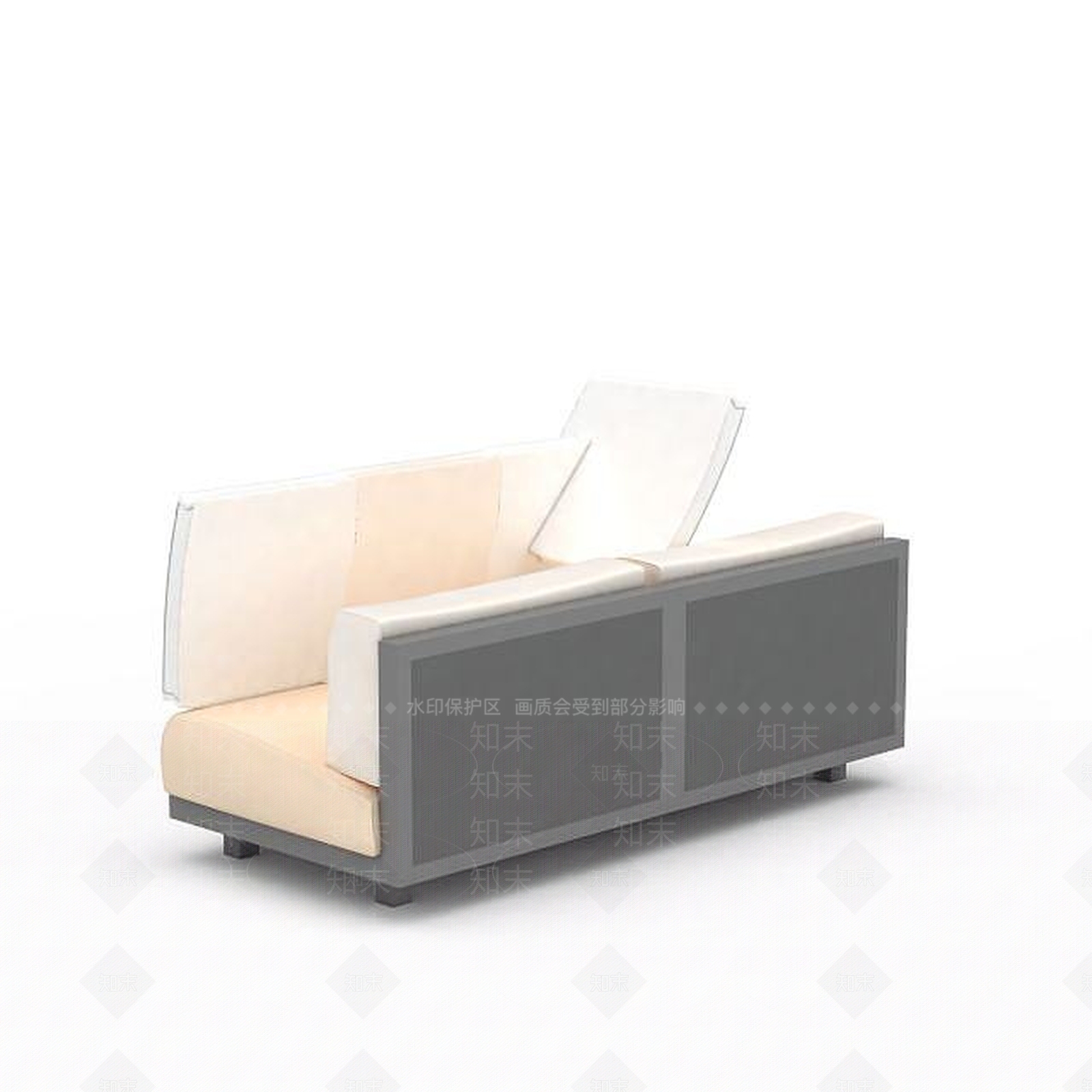 现代客厅多人沙发3D模型下载【ID:1198227085】