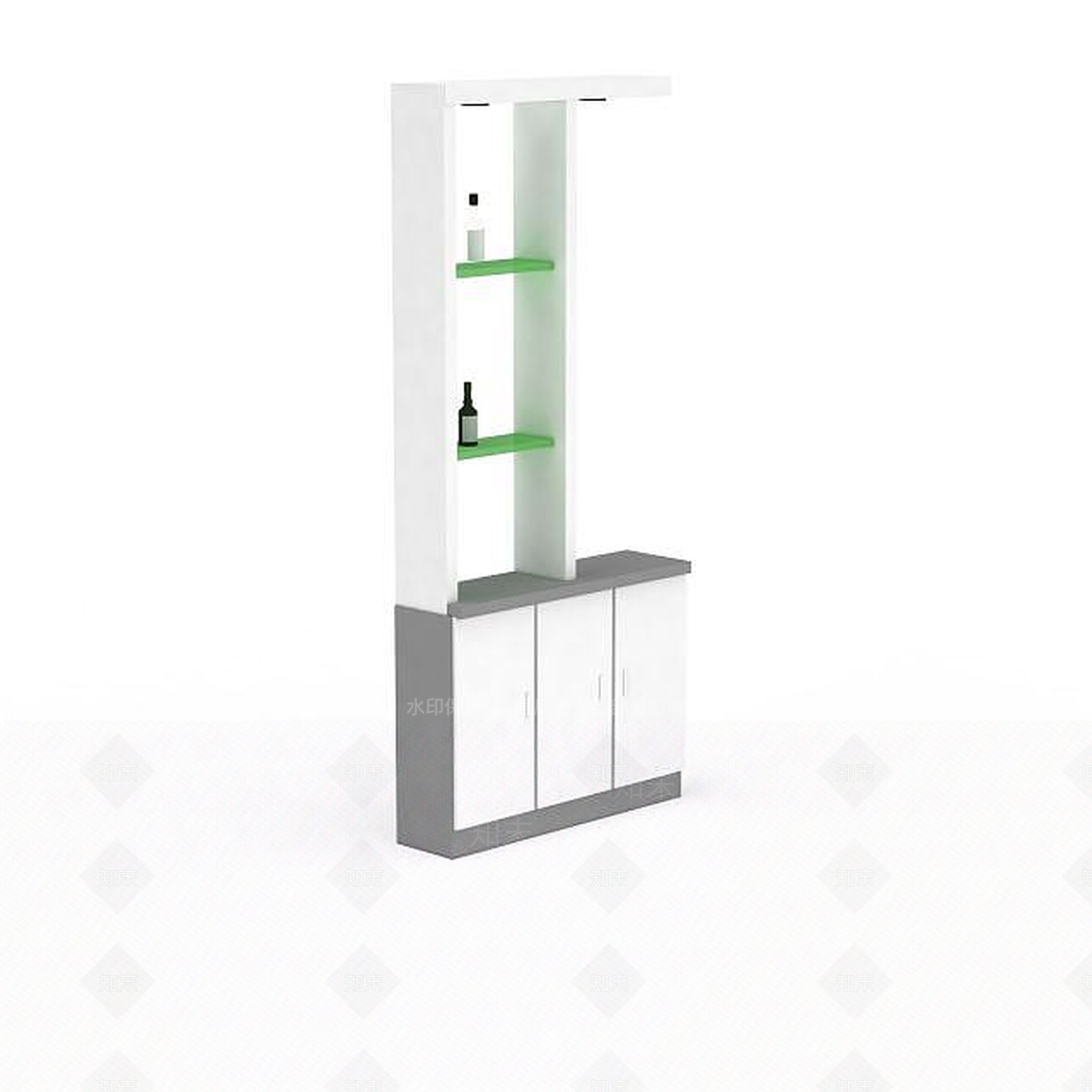 现代简约酒柜3D模型下载【ID:1198229852】