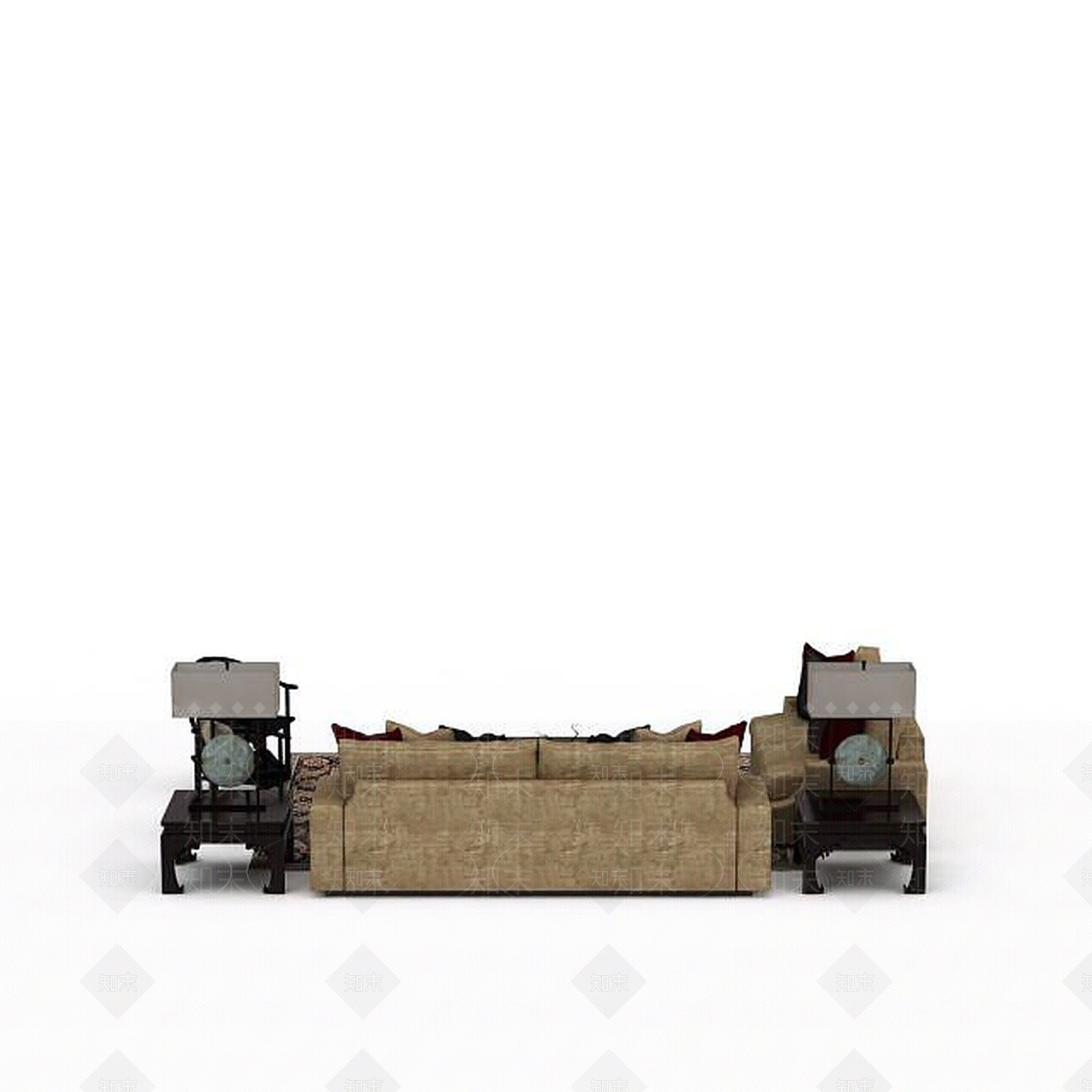 现代多人沙发组合3D模型下载【ID:1198230755】