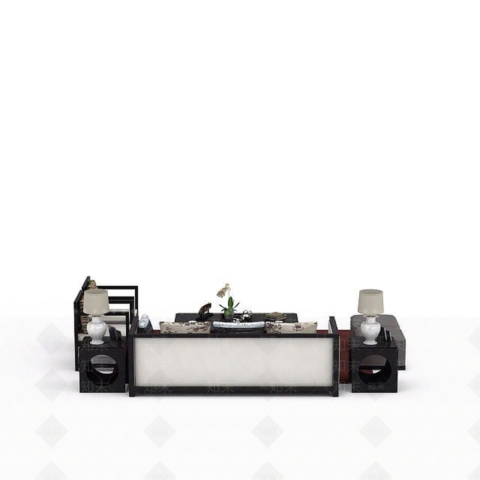 现代内休闲沙发组合3D模型下载【ID:1198230989】
