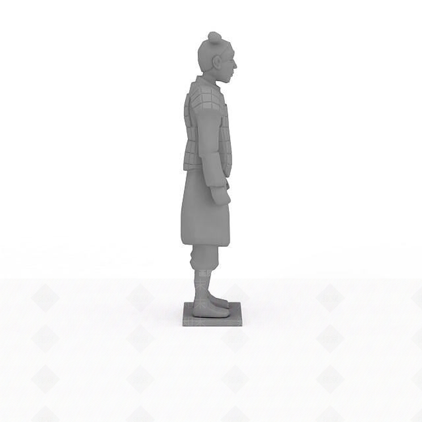 现代兵马俑雕塑3D模型下载【ID:1198231914】
