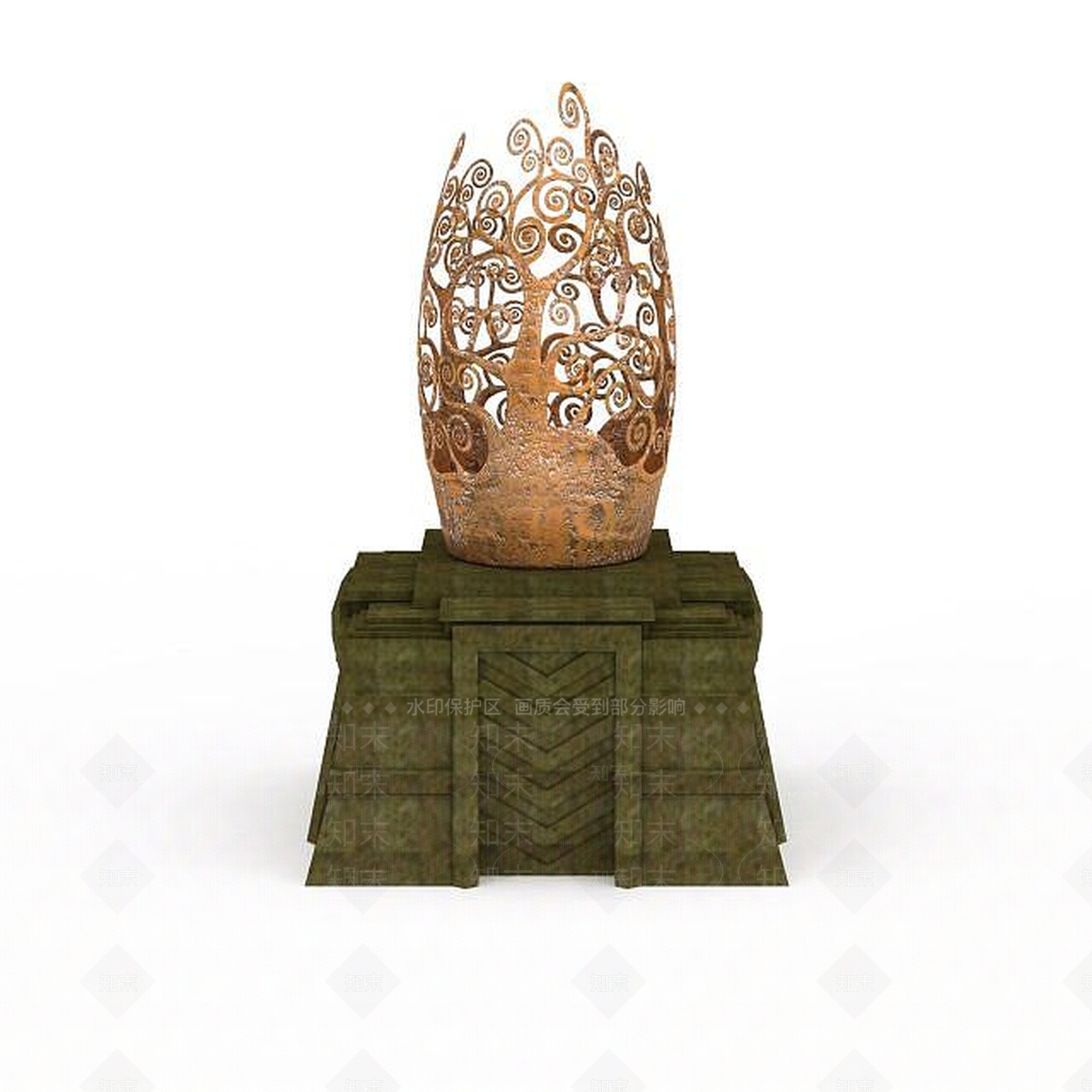 现代文物雕塑3D模型下载【ID:1198232078】