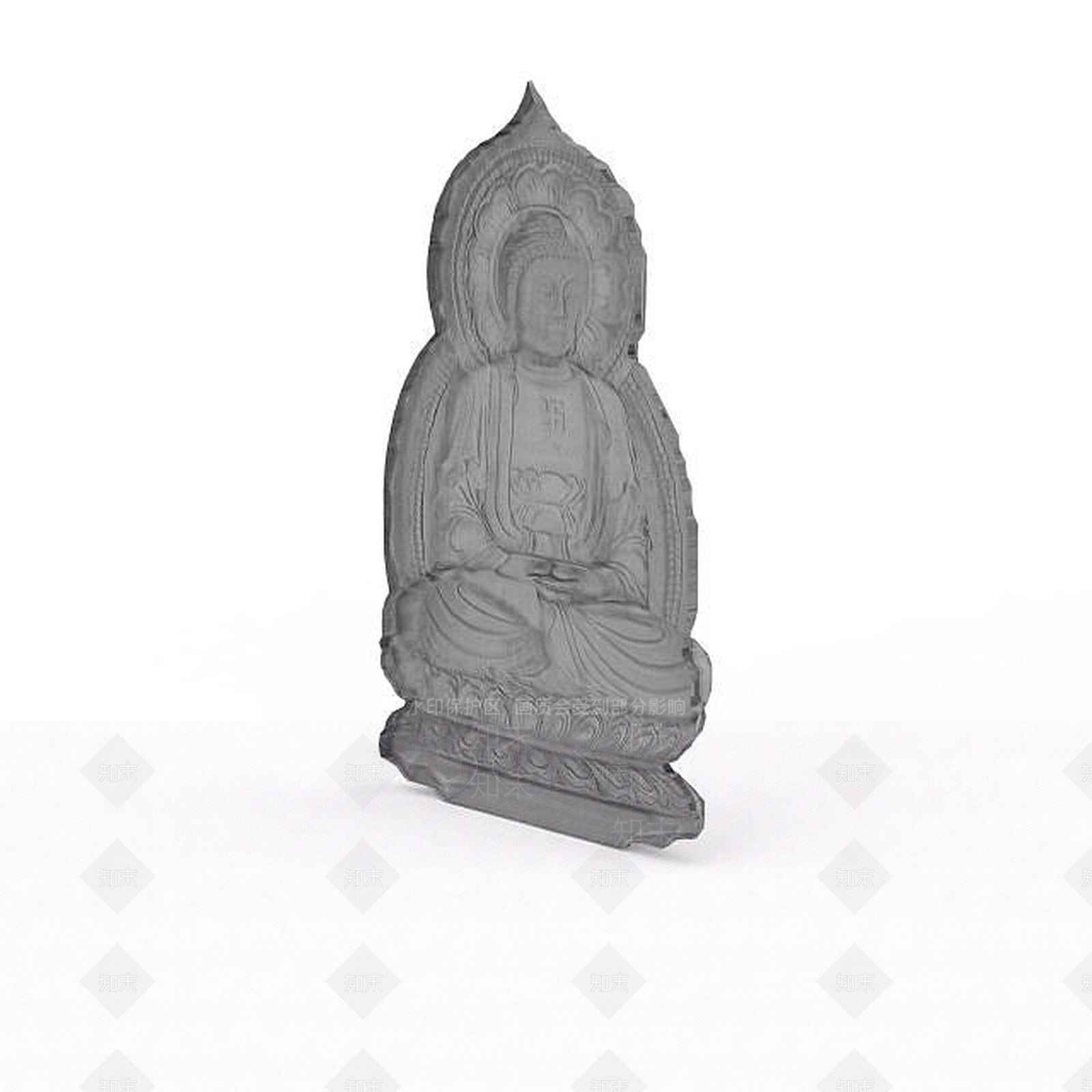 现代佛教雕塑3D模型下载【ID:1198232215】