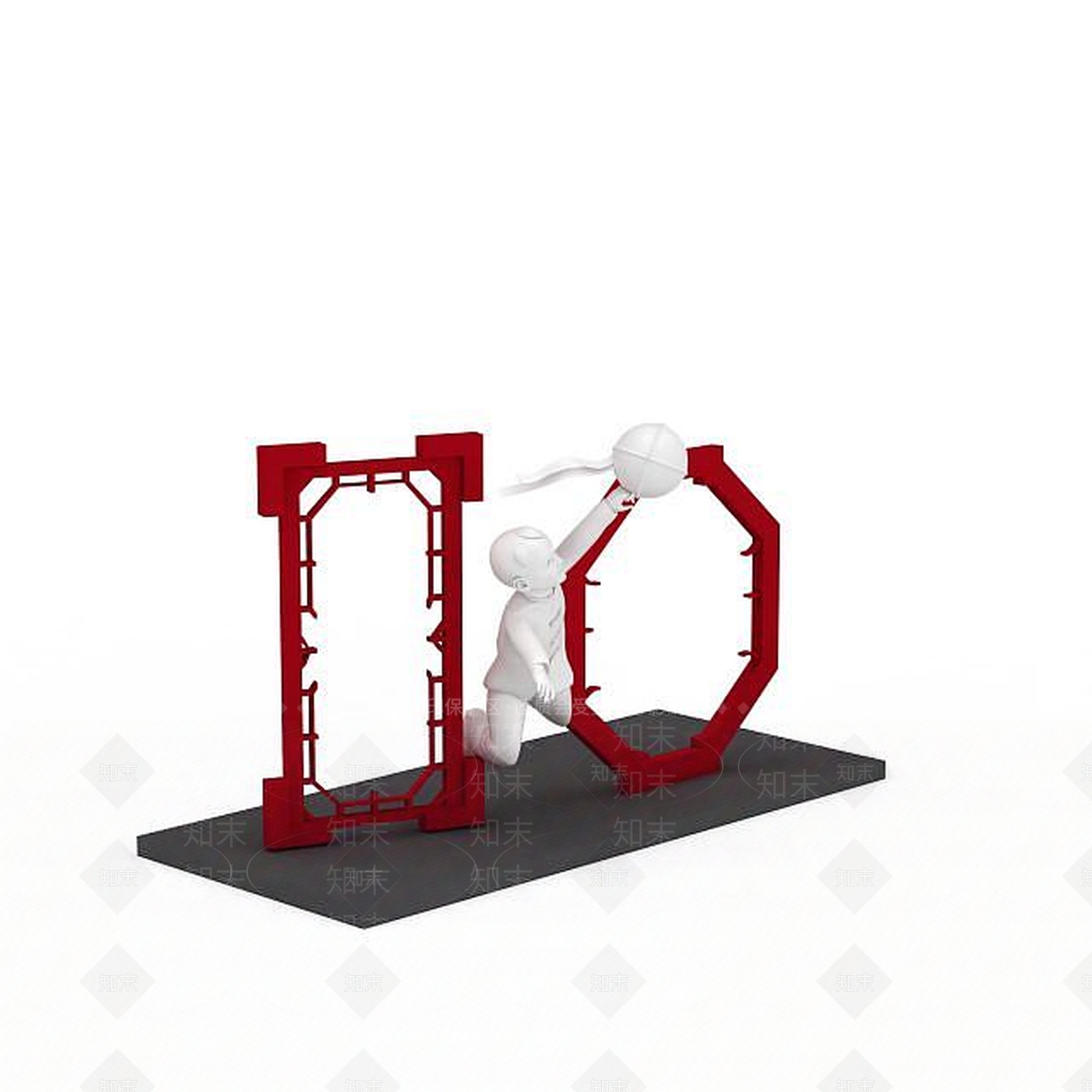 现代陈设品摆件3D模型下载【ID:1198232539】