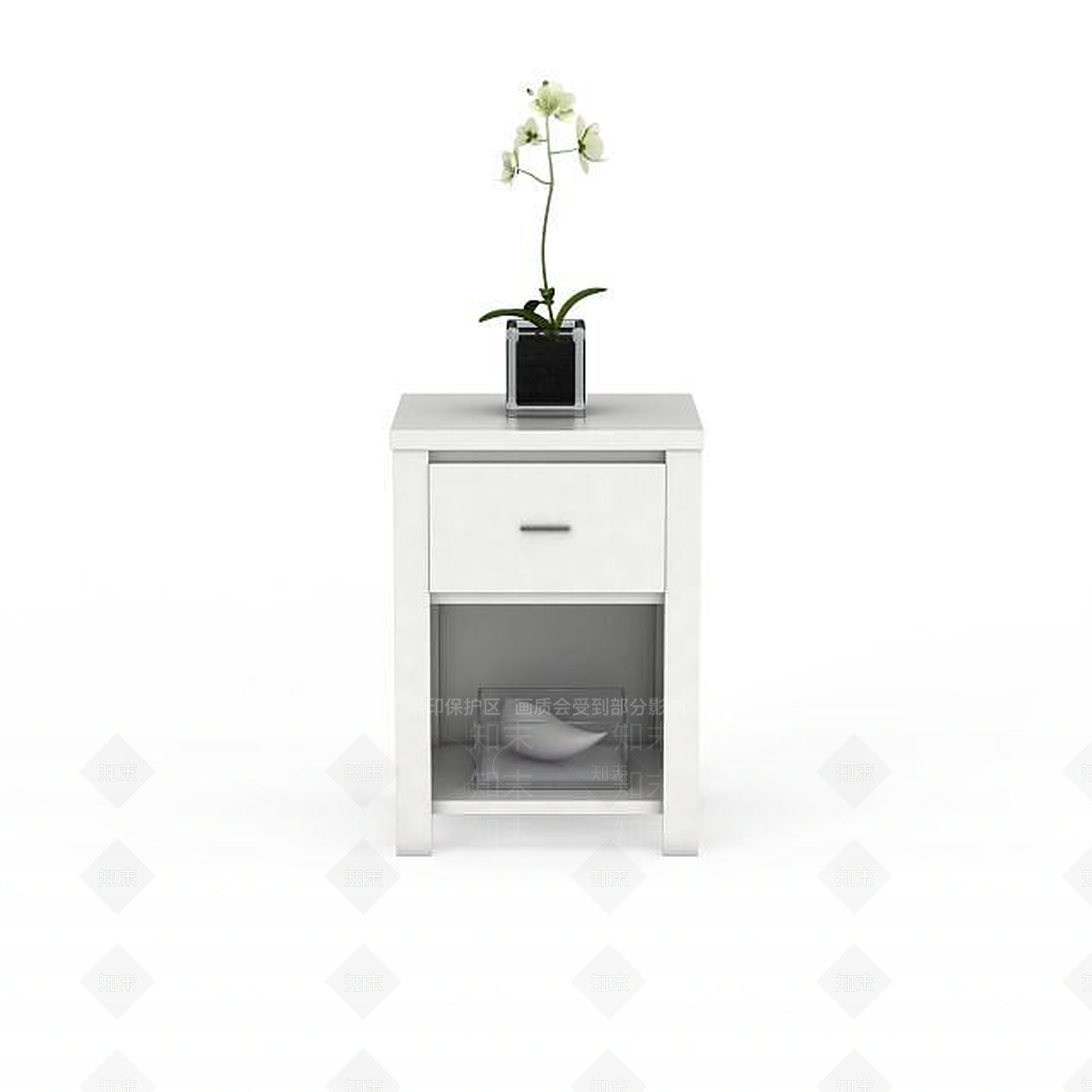 现代简约风格床头柜3D模型下载【ID:1198233391】
