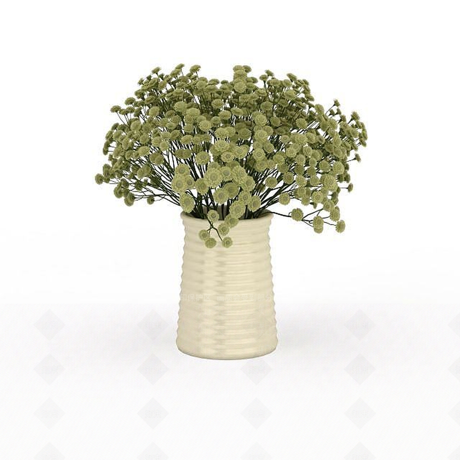 现代桌面花卉3D模型下载【ID:1198234842】