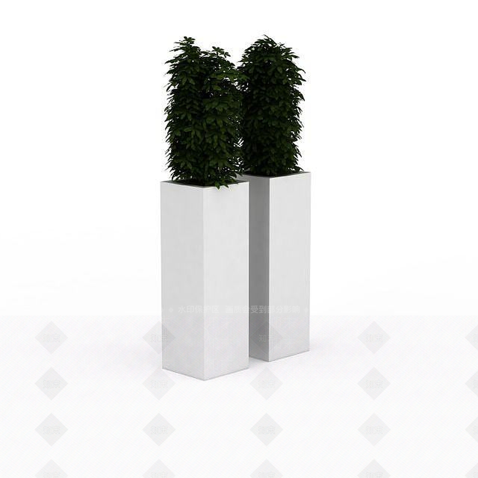 现代办公酒店植物3D模型下载【ID:1198235401】