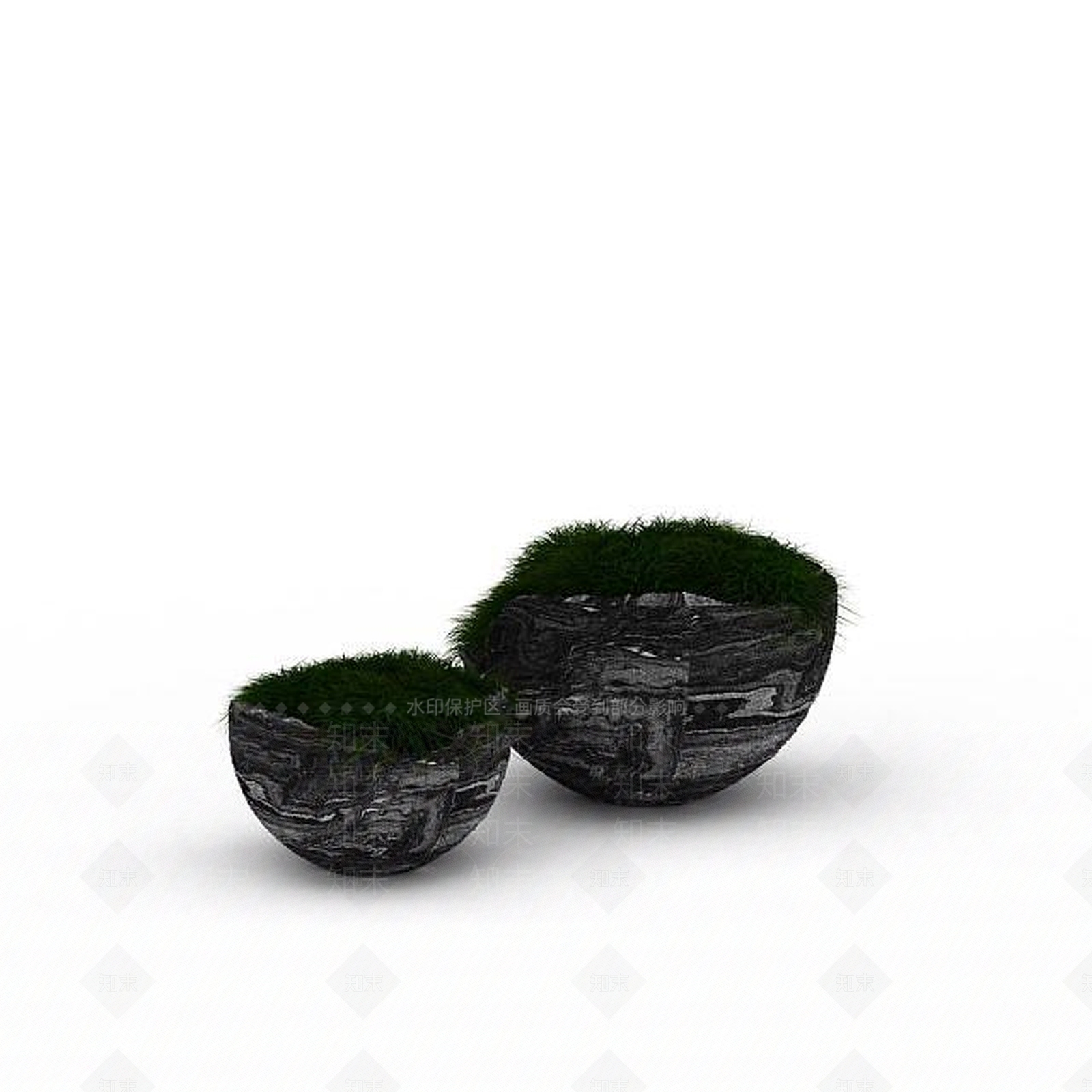 现代公园绿植3D模型下载【ID:1198235750】