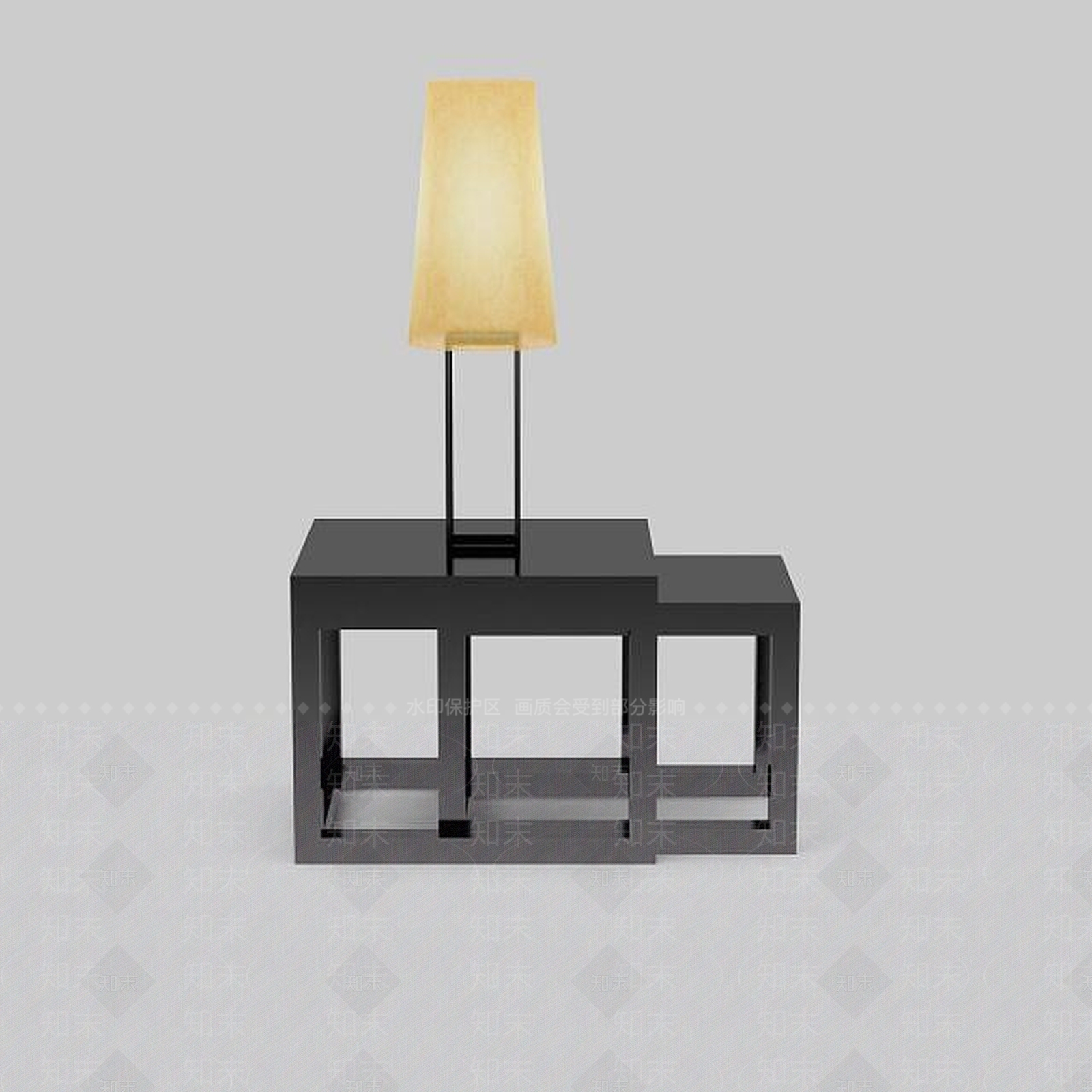 中式简约台灯3D模型下载【ID:1198236267】