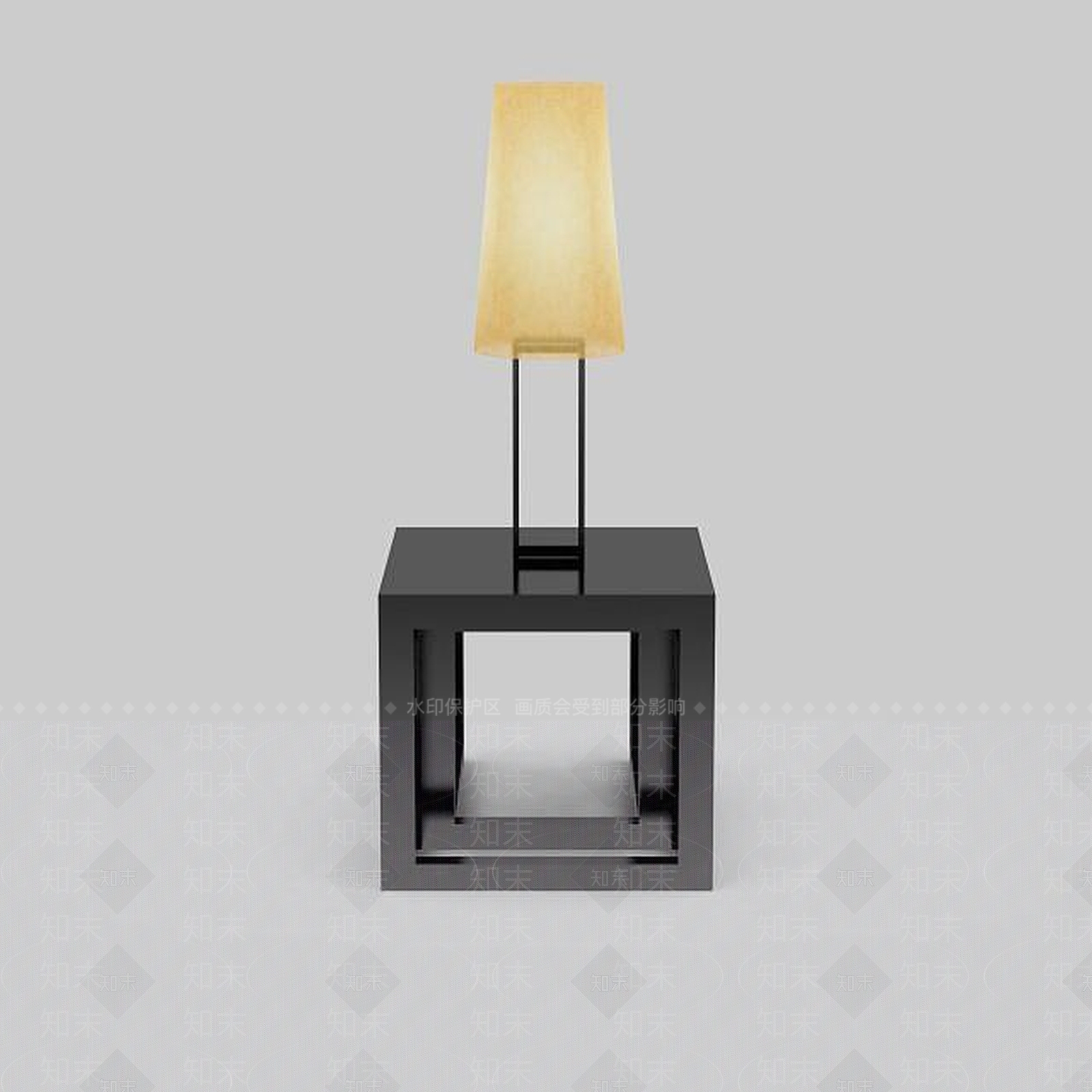 中式简约台灯3D模型下载【ID:1198236267】