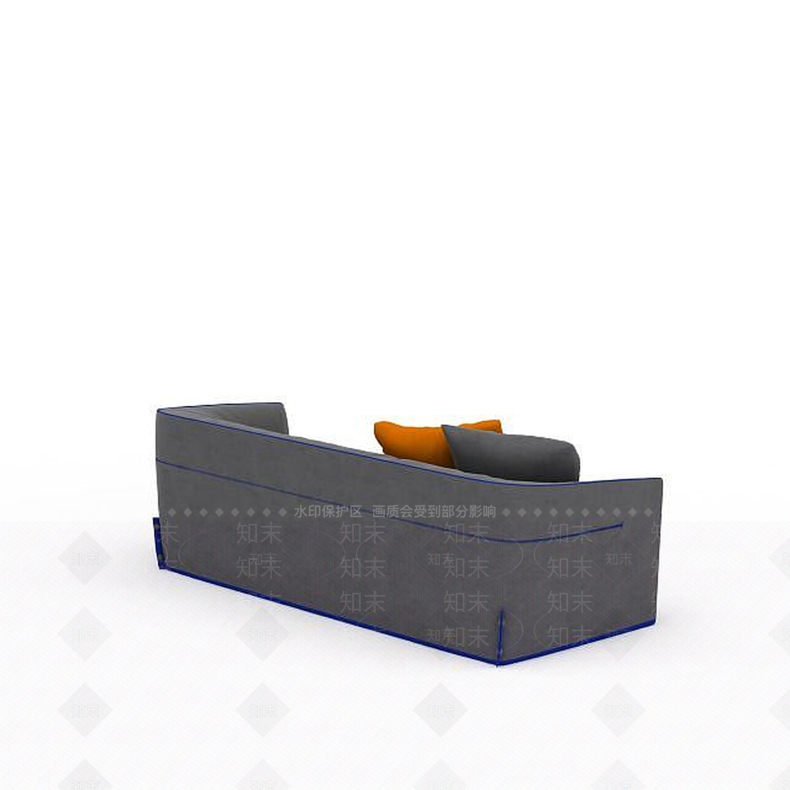 现代布艺沙发椅子3D模型下载【ID:1198236442】