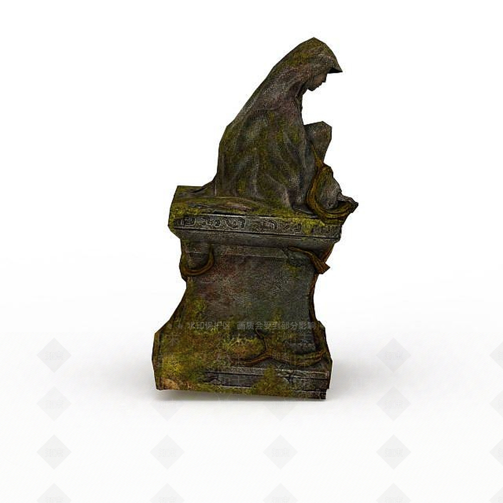 现代游戏人物雕塑3D模型下载【ID:1198237262】