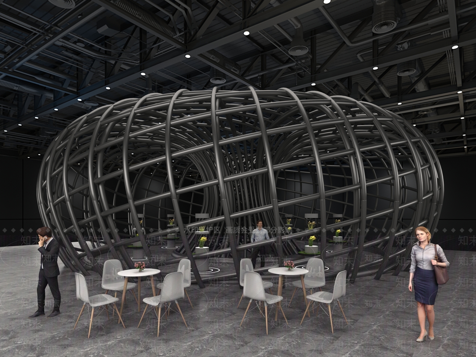 现代其他展厅3D模型下载【ID:1198240676】