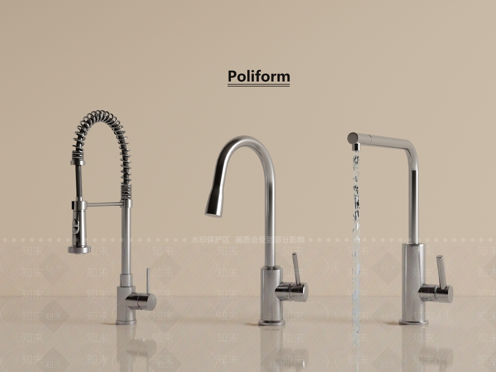 现代水龙头SU模型下载【ID:1198241340】