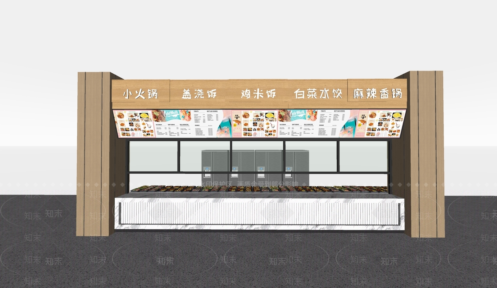 新中式现代其他店铺SU模型下载【ID:1198243194】