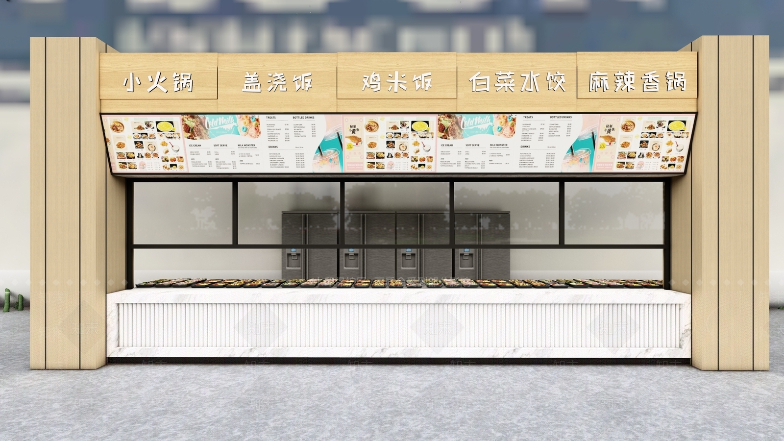 新中式现代其他店铺SU模型下载【ID:1198243194】